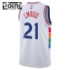 Dres Philadelphia 76ers Joel Embiid Nike 2024-25 City Edition Bijela Swingman - Dječji